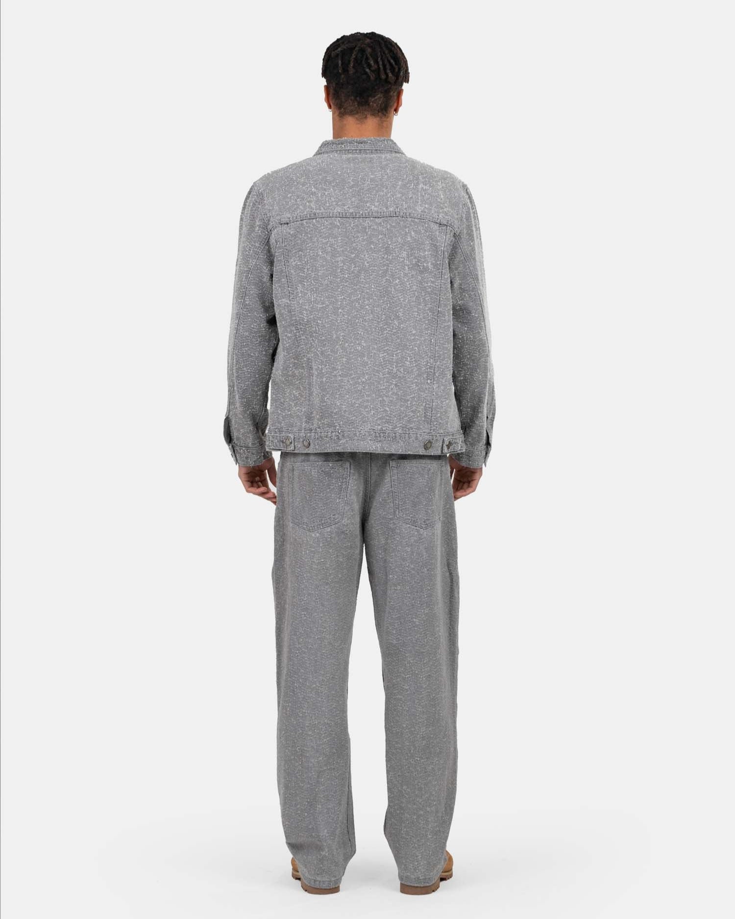 Textured Denim Jacket Grey | Skagen - clothing.dk